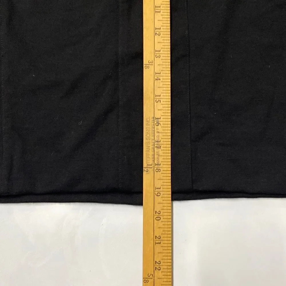 Womens CAbi‎ Ponte Knit Pencil Skirt Womens 4 Black Straight Solid Casual Office